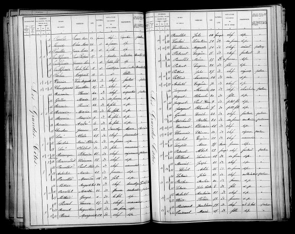 Grandes-Côtes (Les). Dénombrement de la population 1901