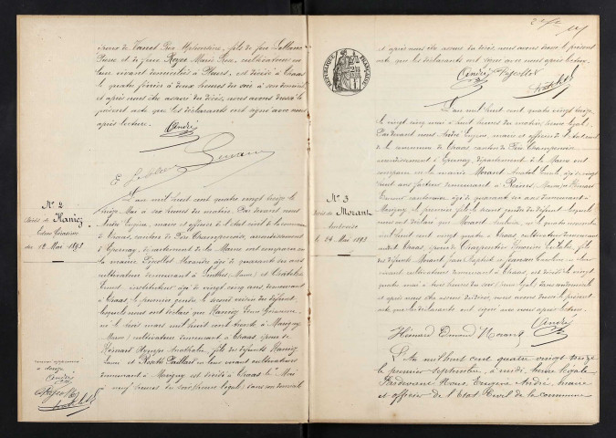 Thaas. Décès 1893-1928