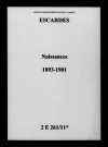Escardes. Naissances 1893-1901