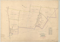 Broussy-le-Petit (51091). Section X2 échelle 1/2000, plan renouvelé pour 01/01/1957, régulier avant 20/03/1980 (papier)