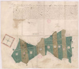 Plan et division des coupes du bois de Reims à Chaumuzy (février et mars 1672), Robert La Joye