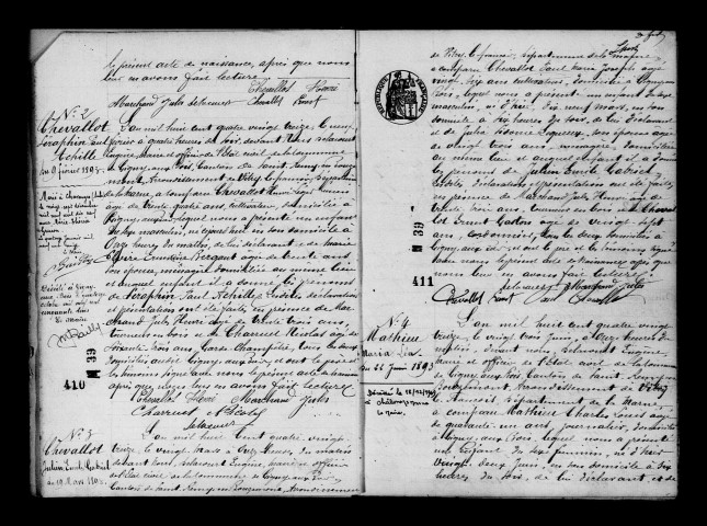 Gigny-aux-Bois. Naissances, mariages, décès et tables décennales des naissances, mariages, décès 1893-1902