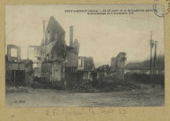 MAREUIL-LE-PORT. Port-à-Binson. Ce qui reste de la Quincaillerie après le bombardement du 3 septembre 1914.
Édition Millet.Sans date