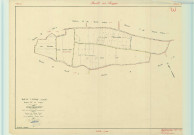 Boult-sur-Suippe (51074). Section W1 échelle 1/2000, plan remembré pour 1953, plan régulier (papier).