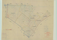 Val-de-Vesle (51571). Section B1 échelle 1/2500, plan mis à jour pour 1943, ancienne commune de Wez (51661), plan non régulier (papier).