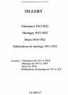 Sillery. Naissances, mariages, décès, publications de mariage 1913-1922