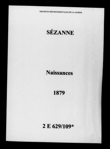 Sézanne. Naissances 1879