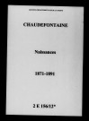 Chaudefontaine. Naissances 1871-1891
