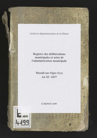 Délibérations municipales.