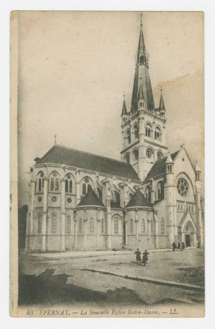 ÉPERNAY. 43. La nouvelle église Notre-Dame.
Lévy Fils et Cie1904-1959