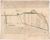 Plan de bornage entre les seigneuries de Montbré et Trois-Puits (26 juillet 1748), C, Dudin