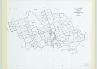 Auve (51027). Tableau d'assemblage échelle 1/10000, plan remembré pour 1966, plan régulier (papier)