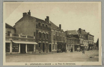 MOURMELON-LE-GRAND. 24 - La Place G. Clemenceau.
Mourmelon-le-GrandÉdition P. Mutte.Sans date