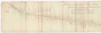 RN 5. Plan de la partie de la route de Pierry à Epernay, 1778.