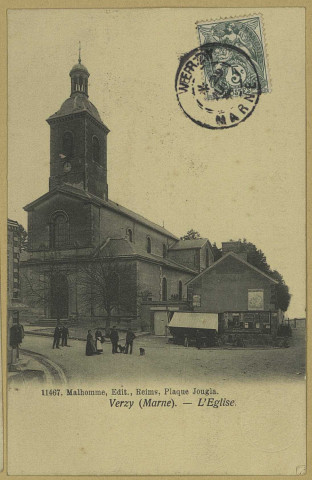 VERZY. 11467-L'Église.
ReimsÉdition Malhomme,.[vers 1905]