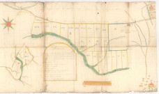 Plan de battis de la Neuville au Pont, Moiremont et Maffrécourt, forêt, 1765.