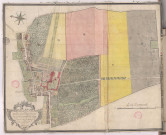Plan du village et de l'abbaye Saint-Thierry (1761), Pierre Villain