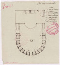 Plan du choeur et des stalles projetées pour l'embellissement de l'église de Rethel ((1787)