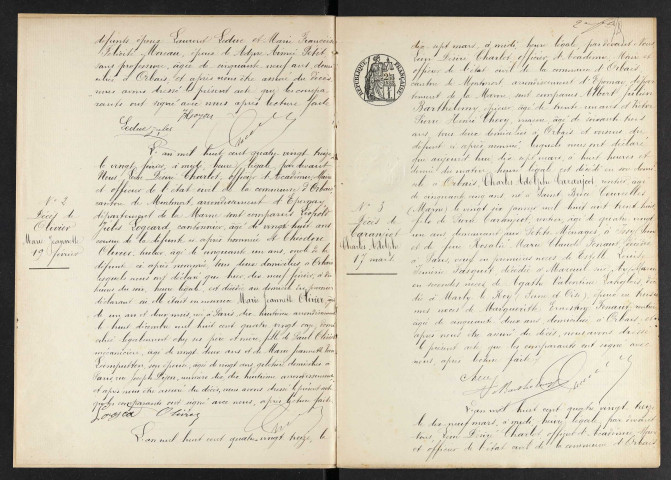 Orbais. Décès 1893-1912