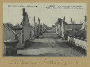VASSIMONT-ET-CHAPELAINE. 123-Bataille de la Marne. Septembre 1914. Vassimont 6 km de Sommesous. La Rue Principale. Aspect des Maisons brulées par les Allemands le 8 septembre.