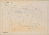 Warmeriville (51660). Section T1 échelle 1/1250, plan remembré pour 1923, plan régulier (papier).