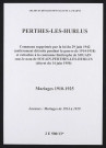 Perthes-lès-Hurlus. Mariages 1910-1925