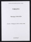 Virginy. Mariages 1910-1929