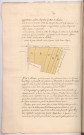 Plans des pièces composant le canton de la Naue Boya sur le terroir de Juniville (1782), Villain, Buiron, Bourin