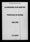Dampierre-sur-Moivre. Publications de mariage 1862-1901