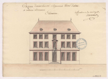Caserne de maréchaussée et logement d'hôtel de ville à construire à Dormans, 1773 (C 1335/5)