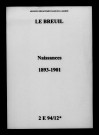 Breuil (Le). Naissances 1893-1901