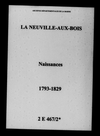 Neuville-aux-Bois (La). Naissances 1793-1829