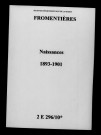 Fromentières. Naissances 1893-1901