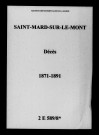 Saint-Mard-sur-le-Mont. Décès 1871-1891