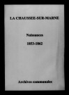Chaussée (La). Naissances 1853-1862