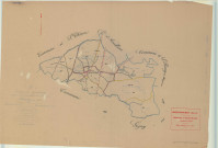 Gigny-Bussy (51270). Bussy-aux-Bois (51096). Tableau d'assembale 2 échelle 1/10000, plan révisé pour 1933 (ancienne commune de Bussy aux Bois (51096), plan non régulier (papier)