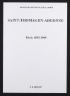 Saint-Thomas-en-Argonne. Décès 1892-1909