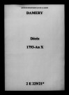 Damery. Décès 1793-an X