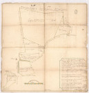Plan de la seconde tranche de bois de St Basle avec la reserve fait en 1733