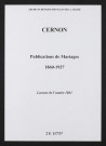 Cernon. Publications de mariage 1860-1927