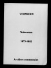 Voipreux. Naissances 1873-1882