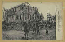 VIRGINY. -1074-La Grande Guerre 1914-17. Ruines de l'Église de Virginy (Marne)/ Express, photographe.
(75 - ParisPhototypie Baudinière).[vers 1917]