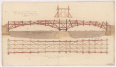 Plan pour le pont de Bisseuil sur Marne, 1789.