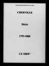 Cherville. Décès 1793-1860