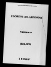 Florent. Naissances 1824-1870