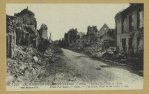REIMS. 565. Les ruines de la Grande Guerre. La Rue de Tillois en ruines. Great War Ruins. The Tillois Street in the ruins. L.L.
(75 - ParisLévy Fils et Cie).1919