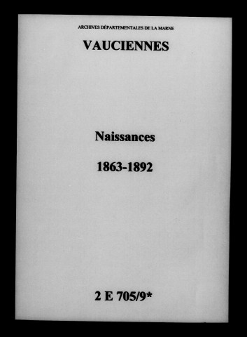Vauciennes. Naissances 1863-1892