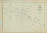Sapignicourt (51522). Tableau d'assemblage échelle 1/5000, plan remembré pour 1968 (extension sur Perthes (Haute-Marne) ), plan régulier (papier)