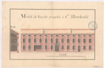 Model de la Façade proposée à Ste Manehould, donné par Monsieur Duvivier, XVIIIè s.