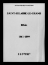 Saint-Hilaire-le-Grand. Décès 1861-1899